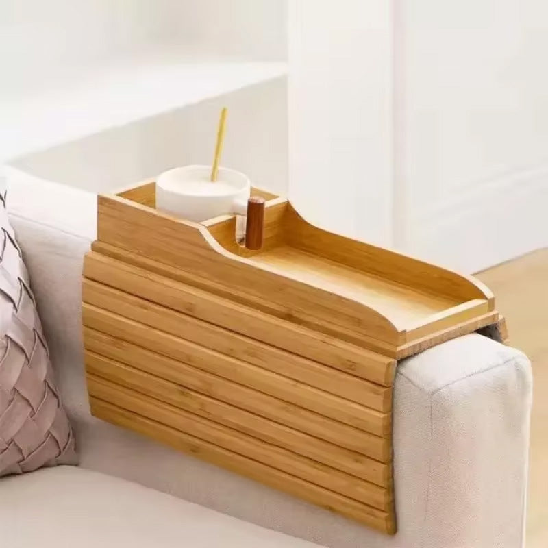 Bamboo Sofa Armrest Tray